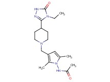 N-(3-{[4-(4-ethyl-5-oxo-4,5-dihydro-1H-1,2,4-triazol-3-yl)piperidin-1-yl]methyl}-2,5-dimethyl-1H-pyrrol-1-yl)acetamide