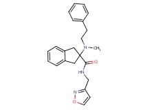 N-(3-isoxazolylmethyl)-2-[methyl(2-phenylethyl)amino]-2-indanecarboxamide