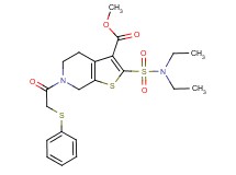 methyl 2-[(diethylamino)sulfonyl]-6-[(phenylthio)acetyl]-4,5,6,7-tetrahydrothieno[2,3-c]pyridine-3-carboxylate