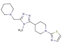 4-[4-methyl-5-(piperidin-1-ylmethyl)-4H-1,2,4-triazol-3-yl]-1-(1,3-thiazol-2-yl)piperidine