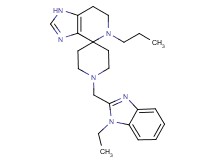 1'-[(1-ethyl-1H-benzimidazol-2-yl)methyl]-5-propyl-1,5,6,7-tetrahydrospiro[imidazo[4,5-c]pyridine-4,4'-piperidine]