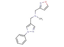 (isoxazol-3-ylmethyl)methyl[(1-phenyl-1H-pyrazol-4-yl)methyl]amine