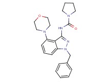 N-(1-benzyl-4-morpholin-4-yl-1H-indazol-3-yl)pyrrolidine-1-carboxamide