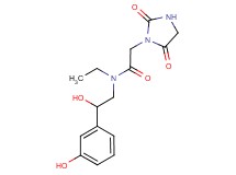 2-(2,5-dioxo-1-imidazolidinyl)-N-ethyl-N-[2-hydroxy-2-(3-hydroxyphenyl)ethyl]acetamide