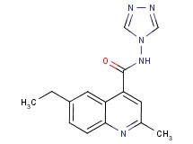 6-ethyl-2-methyl-N-4H-1,2,4-triazol-4-ylquinoline-4-carboxamide