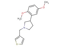 3-(2,5-dimethoxyphenyl)-1-(3-thienylmethyl)pyrrolidine