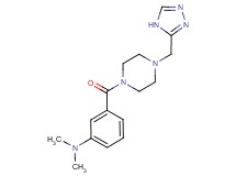 N,N-dimethyl-3-{[4-(4H-1,2,4-triazol-3-ylmethyl)piperazin-1-yl]carbonyl}aniline