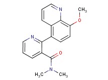 2-(8-methoxy-5-quinolinyl)-N,N-dimethylnicotinamide