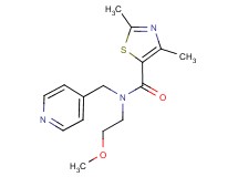 N-(2-methoxyethyl)-2,4-dimethyl-N-(pyridin-4-ylmethyl)-1,3-thiazole-5-carboxamide