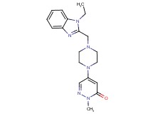 5-{4-[(1-ethyl-1H-benzimidazol-2-yl)methyl]-1-piperazinyl}-2-methyl-3(2H)-pyridazinone