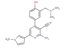 2-amino-4-{3-[(dimethylamino)methyl]-4-hydroxyphenyl}-6-(1-methyl-1H-pyrrol-3-yl)nicotinonitrile