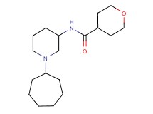 N-(1-cycloheptyl-3-piperidinyl)tetrahydro-2H-pyran-4-carboxamide