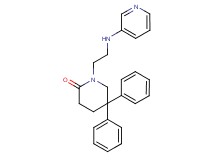 5,5-diphenyl-1-[2-(pyridin-3-ylamino)ethyl]piperidin-2-one
