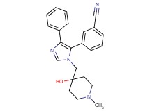 3-{1-[(4-hydroxy-1-methylpiperidin-4-yl)methyl]-4-phenyl-1H-imidazol-5-yl}benzonitrile