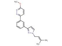 3-methoxy-6-{3-[1-(3-methyl-2-buten-1-yl)-1H-pyrazol-3-yl]phenyl}pyridazine