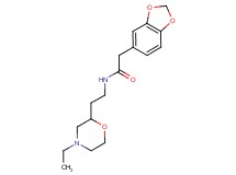 2-(1,3-benzodioxol-5-yl)-N-[2-(4-ethylmorpholin-2-yl)ethyl]acetamide