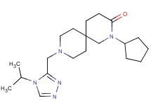2-cyclopentyl-9-[(4-isopropyl-4H-1,2,4-triazol-3-yl)methyl]-2,9-diazaspiro[5.5]undecan-3-one