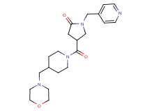 4-{[4-(4-morpholinylmethyl)-1-piperidinyl]carbonyl}-1-(4-pyridinylmethyl)-2-pyrrolidinone
