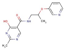 4-hydroxy-2-methyl-N-[2-(pyridin-3-yloxy)propyl]pyrimidine-5-carboxamide