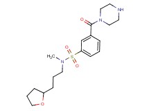 N-methyl-3-(piperazin-1-ylcarbonyl)-N-[3-(tetrahydrofuran-2-yl)propyl]benzenesulfonamide