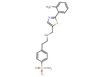 4-[2-({[2-(2-methylphenyl)-1,3-thiazol-5-yl]methyl}amino)ethyl]benzenesulfonamide