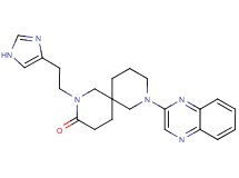 2-[2-(1H-imidazol-4-yl)ethyl]-8-quinoxalin-2-yl-2,8-diazaspiro[5.5]undecan-3-one
