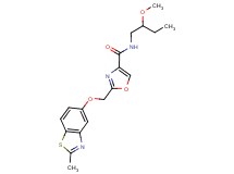 N-(2-methoxybutyl)-2-{[(2-methyl-1,3-benzothiazol-5-yl)oxy]methyl}-1,3-oxazole-4-carboxamide