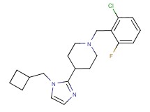 1-(2-chloro-6-fluorobenzyl)-4-[1-(cyclobutylmethyl)-1H-imidazol-2-yl]piperidine