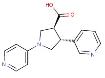 (3S*,4R*)-4-pyridin-3-yl-1-pyridin-4-ylpyrrolidine-3-carboxylic acid