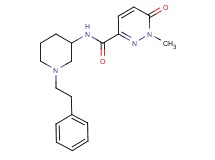 1-methyl-6-oxo-N-[1-(2-phenylethyl)-3-piperidinyl]-1,6-dihydro-3-pyridazinecarboxamide