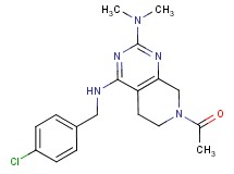 7-acetyl-N~4~-(4-chlorobenzyl)-N~2~,N~2~-dimethyl-5,6,7,8-tetrahydropyrido[3,4-d]pyrimidine-2,4-diamine