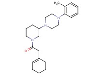1-[1-(1-cyclohexen-1-ylacetyl)-3-piperidinyl]-4-(2-methylphenyl)piperazine