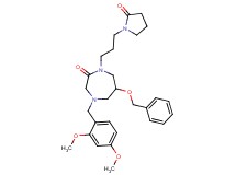 6-(benzyloxy)-4-(2,4-dimethoxybenzyl)-1-[3-(2-oxo-1-pyrrolidinyl)propyl]-1,4-diazepan-2-one