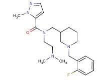 N-[2-(dimethylamino)ethyl]-N-{[1-(2-fluorobenzyl)-3-piperidinyl]methyl}-1-methyl-1H-pyrazole-5-carboxamide