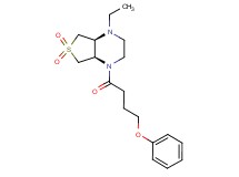 (4aR*,7aS*)-1-ethyl-4-(4-phenoxybutanoyl)octahydrothieno[3,4-b]pyrazine 6,6-dioxide