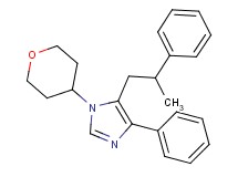 4-phenyl-5-(2-phenylpropyl)-1-(tetrahydro-2H-pyran-4-yl)-1H-imidazole