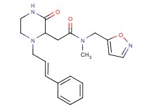 N-(5-isoxazolylmethyl)-N-methyl-2-{3-oxo-1-[(2E)-3-phenyl-2-propen-1-yl]-2-piperazinyl}acetamide