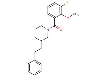 1-(3-fluoro-2-methoxybenzoyl)-3-(2-phenylethyl)piperidine