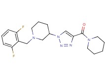 1-(2,6-difluorobenzyl)-3-[4-(1-piperidinylcarbonyl)-1H-1,2,3-triazol-1-yl]piperidine