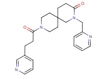 2-(pyridin-2-ylmethyl)-9-(3-pyridin-3-ylpropanoyl)-2,9-diazaspiro[5.5]undecan-3-one