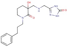 3-hydroxy-3-({[(5-oxo-4,5-dihydro-1H-1,2,4-triazol-3-yl)methyl]amino}methyl)-1-(3-phenylpropyl)piperidin-2-one