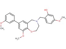 5-methoxy-2-{[9-methoxy-7-(3-methoxyphenyl)-2,3-dihydro-1,4-benzoxazepin-4(5H)-yl]methyl}phenol