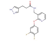N-{[2-(3,4-difluorophenoxy)-3-pyridinyl]methyl}-3-(1H-pyrazol-4-yl)propanamide