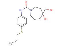 4-hydroxy-4-(hydroxymethyl)-N-[4-(propylthio)phenyl]azepane-1-carboxamide