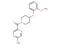 2-{[4-(2-methoxyphenoxy)-1-piperidinyl]carbonyl}-5-methylpyrazine