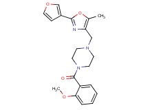 1-{[2-(3-furyl)-5-methyl-1,3-oxazol-4-yl]methyl}-4-(2-methoxybenzoyl)piperazine