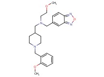 (2,1,3-benzoxadiazol-5-ylmethyl){[1-(2-methoxybenzyl)-4-piperidinyl]methyl}(2-methoxyethyl)amine