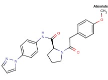 1-[(4-methoxyphenyl)acetyl]-N-[4-(1H-pyrazol-1-yl)phenyl]-L-prolinamide