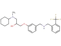1-[cyclohexyl(methyl)amino]-3-[3-({[2-(trifluoromethyl)benzyl]amino}methyl)phenoxy]-2-propanol