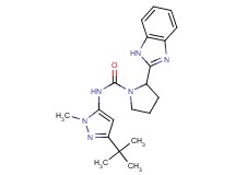 2-(1H-benzimidazol-2-yl)-N-(3-tert-butyl-1-methyl-1H-pyrazol-5-yl)pyrrolidine-1-carboxamide